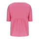 thumbnail image 5 of Camisetas de Manga Media para las Mujeres Color Sólido Raglan V-Cuello Patchwork Plisado Top, Nylon Spandex, 5 of 7