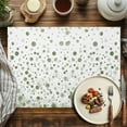 thumbnail image 3 of Placemats Set of 4, Sage Green Polka Dot Placemats Set of 4, Modern Art Tablemats Washable Placemat Table Decoration for Kitchen Table Dinner Party Home Decor Indoor Outdoor 13x19 Inch, 3 of 8