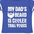 thumbnail image 4 of Inktastic My Dad's Beard is Cooler Than Yours in White Boys Toddler T-Shirt, 4 of 5