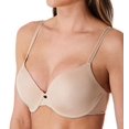 thumbnail image 3 of CHANTELLE Intimates Beige Deep Plunge Leotard Back Flex Foam Cups Bra 30DD, 3 of 4