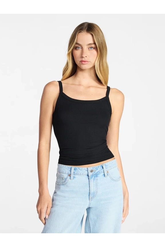 Ribbed Cami Top, 5-Pack, Women's XXS-XXL