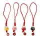 thumbnail image 2 of 4 piezas de cadena colgante para teléfono con forma de gato de cerámica decorativa, 2 of 5