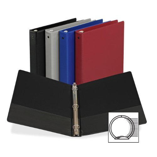 Samsill Suede Embossed Value Ring Binders-Round Ring Binder 1-1/2' Capacity 11'x8-1/2' Assorted