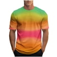 thumbnail image 2 of Tops para hombre, blusas y camisas de cuello redondo y manga corta para hombre, camisetas deportivas informales a la moda con estampado para hombre, blusas de cuello redondo y manga corta, blusas para, 2 of 5