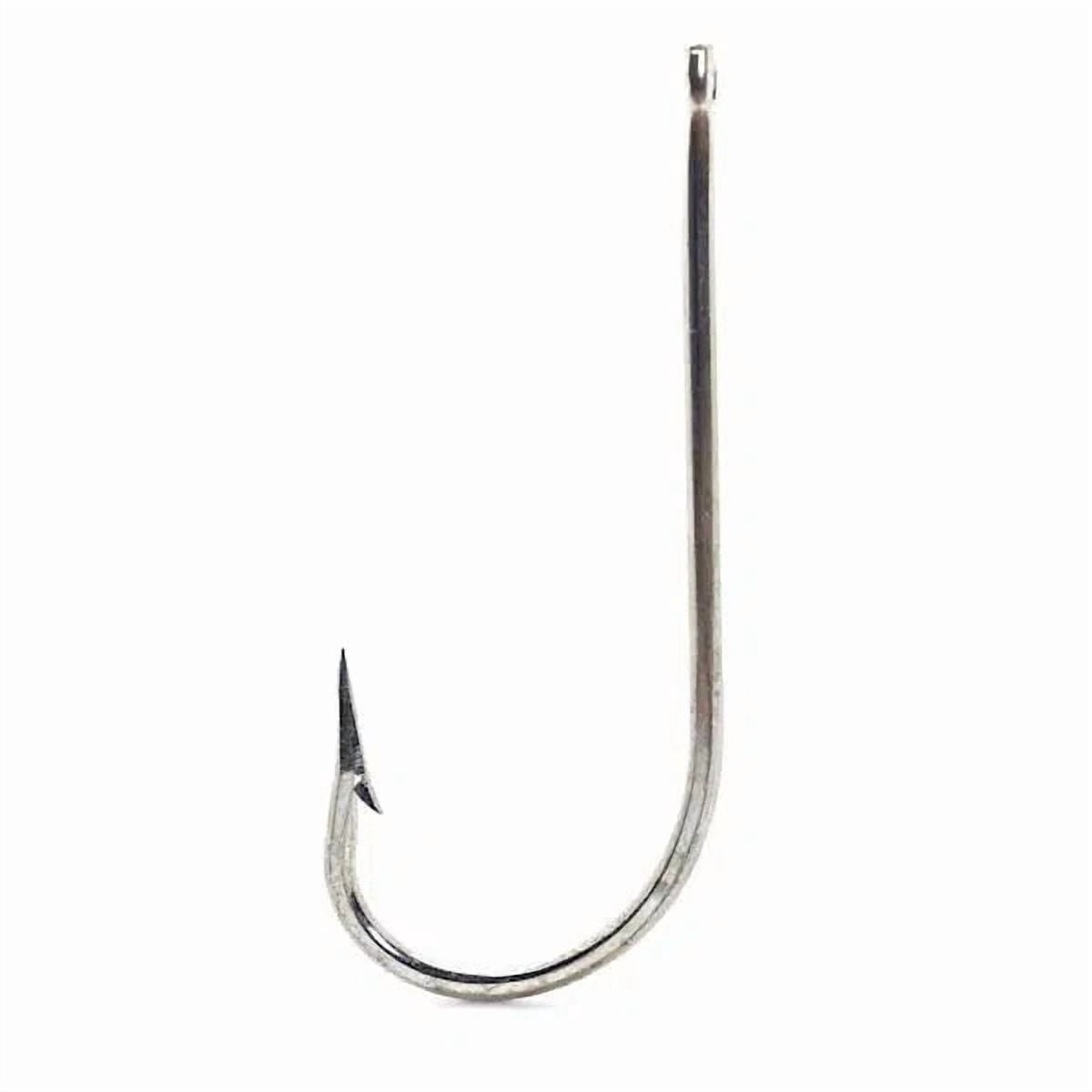 Mustad 3412 O’Shaughnessy Needle Eye 2X Strong Duratin Hook 10,0, 100PK Hooks