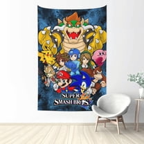 Super Smash Bros Ultimate Tapestry Wall Hanging Home Decoration Wall Blanket Dormitory Living Room Bedroom Backdrop Poster( 60x40inch)