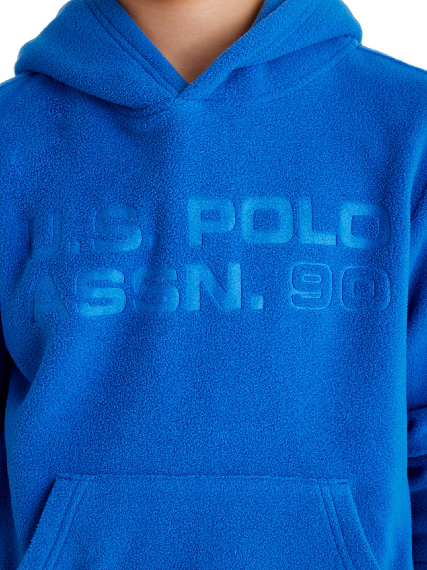 U.S. Polo Assn. Boys Polar Fleece Pullover Hoodie, Sizes 4-18
