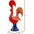 thumbnail image 5 of Galos 10 Inch Good Luck Portuguese Rooster Barcelos Metallic Figurine for Kitchen Decor (Red) 10 Inch Tall 1-10-25.5CMRD, 5 of 9