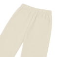 thumbnail image 5 of Dazajoo Linen Womens Pants Elastic Waist Palazzo Pants Summer Casual Wide Leg Drawstring Lounge Trousers with Pockets Gray,S, 5 of 6