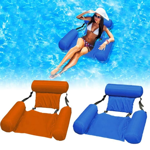 Water Floating Hammock Inflatable Swimming Pool Float Lounge Foldable