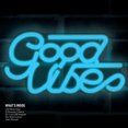 thumbnail image 5 of Xtreme Lit 12.76" x 6.73" 'Good Vibes' Multi-color LED Neon Sign, Plastic Hanging Wall Art, 1.3 lb, 5 of 9