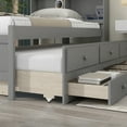 thumbnail image 4 of Twin Bed with Twin Trundle,Drawers,Grey, 4 of 9