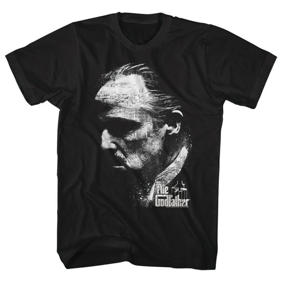 Godfather City Profile Black Adult T-Shirt