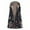 Navy, variant on Patlollav Jacket for Women,Flash Picks Women's Casual Print Hooded Sleeveless Top Plush Jacket Vest