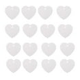 thumbnail image 1 of Etiquetas de regalo en forma de corazón Qarigey 100 piezas Papel Kraft Blanco 6,5 x 5,5 cm, 1 of 6