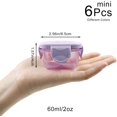 thumbnail image 2 of LELE LIFE 6Pcs Mini Food Storage Containers, Leakproof Lids, Condiment Sauce Containers, Mini Freezer Storage Containers Airtight Containers, Dishwasher Freezer and Microwave Safe, 2oz, 2 of 7