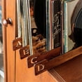 thumbnail image 3 of 4PCS Wood Record Dividers, Alphabetical Vinyl Record Storage Dividers A-D, Record Holder Organizer Guides, 3 of 5