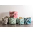 thumbnail image 3 of Design Imports CAMZ37876 16 x 16 x 15 Po Bac de Rangement en Polyester Rond en Treillis&44; Brun - Grand, 3 of 8
