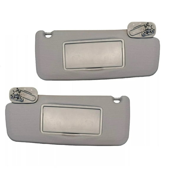 2M Plastic Sun Visor for Gmc Sierra, Chevy Silverado 07-2013 Pair Gray, 2-Pack