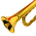 thumbnail image 4 of Trompeta de juguete para niños, instrumento pequeño de plástico para fiestas musicales, recuerdos para fiestas infantiles, juguete musical divertido para hacer ruido con trompeta para niños pequeños, 4 of 8