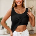 thumbnail image 2 of Under $5 Camisoles & Tanks for Women,Xingpeng Adjustable Vest Black L Women with Pad Short Wear Sports Base Shirt with Thread I Vest Underwear, 2 of 4