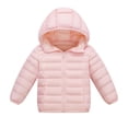 thumbnail image 6 of StSilkitty Kids Puffer Jacket Long Sleeve Full Zip up Hooded Jacket Fall Winter Cotton Warm Outerwear with Pockets, 6 of 8