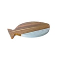 thumbnail image 2 of White Marble/Acacia Wood Fish Board, 2 of 4