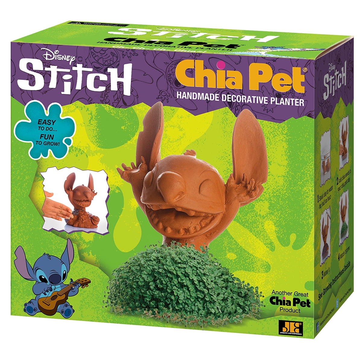 Chia Pet Stitch (Lilo & Stitch) Decorative Pot Easy to Do Fun to Grow