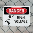 thumbnail image 5 of (2 Pack) High Voltage OSHA Danger Sign 24 Inch X 18 Inch Plastic Sign, Weather Resistant, UV Protected for Workplace, Business, and Construction Site, Made in the USA, 5 of 8