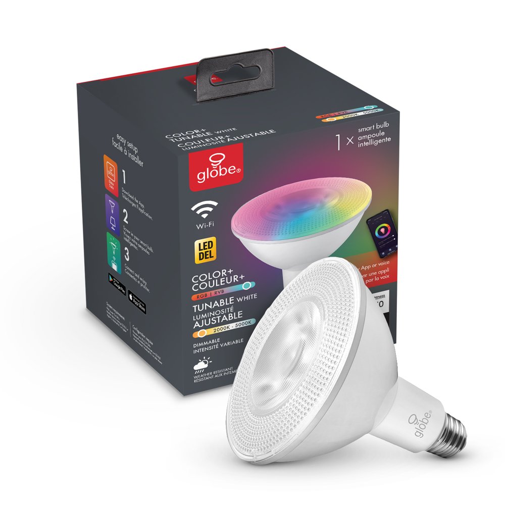 Globe Electric WiFi Smart 90W Equivalent Multicolor Changing RGB