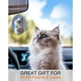 thumbnail image 2 of Stuffed cat toy - cat car air freshener - cute hanging daisy cat decoration black ice fragrance, you can inject your own fragrance, pet safe, non-toxic, suitable for cars, closets, offices, size - 34, 2 of 5