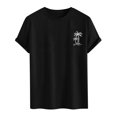 thumbnail image 4 of Leey-World Men's T Shirts Men's Henley Shirts Short Sleeve Texture Casual Button Henley Summer Classic Basic Tee Shirts(Black,L), 4 of 5