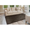 thumbnail image 3 of Garland Rug Quatro Polypropylene Mocha Indoor Area Rug, 5' x 7', 3 of 7