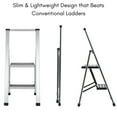 thumbnail image 4 of BirdRock Home 2-Step Slim Aluminum Step Ladder, 4 of 8