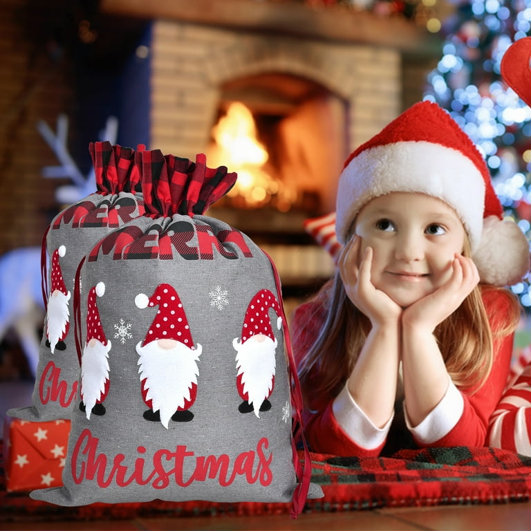 Coolmade Christmas Santa Sack, Large Christmas Canvas Gift Bag