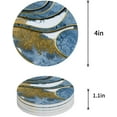 thumbnail image 1 of FMSHPON Marble Pattern Set of 4 Round Coaster for Drinks, Absorbent Ceramic Stone Coasters Cup Mat with Cork Base for Home Kitchen Room Coffee Table Bar Decor, 1 of 5