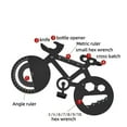 thumbnail image 2 of Outil Multifonction en Forme de Vélo 16-en-1, Outil de Poche Compact en Acier Inoxydable avec Tournevis et Clés Hexagonales pour Cyclisme, Camping, Randonnée, Réparation à Domicile, Équipement de Survie, Cadeau EDC pour Hommes et Femmes, 2 of 2