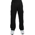 thumbnail image 4 of Vibes Men's Cargo Zipper Pocket Sweatpants Adjustable Leg Open, 4 of 5