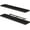 Black, variant on Wood Floating Shelves for Wall, 47" Long Heavy Duty Wall Mounted Shelves for Living Room, Bedroom, Bathroom and Kitchen, Wall Shelves for Storage, Books, Room Decor (Rustic Brown, Set of 2)