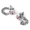 thumbnail image 4 of Gemelos de Cadena de Cristal de Cobre Sunnimix Plata Rosa, 4 of 8