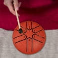 thumbnail image 7 of 3 Inches 6 Notes Rain Drum for Outside Steel Tongue Drum for Yoga (Red), 7 of 7