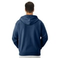 thumbnail image 3 of Men's 50/50 Nublend Fleece Full-Zip Black Hood (XL), 3 of 4