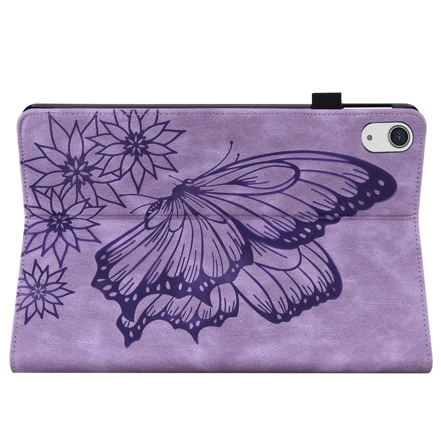 Allytech iPad 10th Generation Case 2022 Released 10.9 inch, Big Butterfly Slim Fit Multi Angle Viewing Stand Protective Shockproof Pencil Holder Hand Strap Back Cover for Apple iPad 10.9" 10th Gen