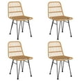 thumbnail image 2 of vidaXL 5 Piece Garden Dining Set Poly Rattan, 2 of 5