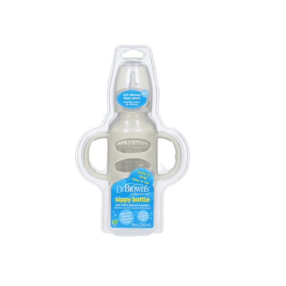 biberon dr browns 6 meses con asa boquilla de transición 250 ml
