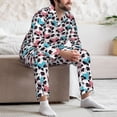 thumbnail image 7 of Salouo Heart Panda Print Button-Front Long Sleeve Pajama Set for Men, Soft 2Pjs Men's Long Sleeve Sleepwear-XX-Large, 7 of 7