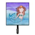 thumbnail image 1 of "Treasures Brunette Mermaid Watercolor Wall Hook, Small, Multicolor" Caroline's Treasures BB7422SH4, 1 of 1