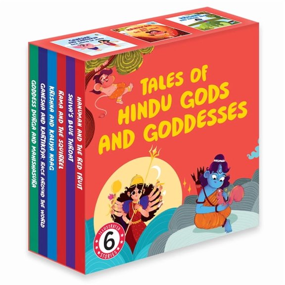 Tales of Hindu Gods and Goddesses: A Boxset of 6 Illustrated Board Books: Ganesha, Hanuman, Krishna, Shiva, Durga and Ra, (Board Book)