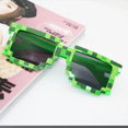 thumbnail image 2 of gafas de mosaico gafas de sol divertidas bidimensionales mi mundo personalidad gafas de sol pixeladas, 2 of 5