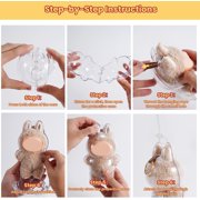 Acrylic storage box,Organizer Box ,Display Case for Collectibles Stackable,Clear Protective Case Compatible with Plush Doll(STANDING+Rectangle)